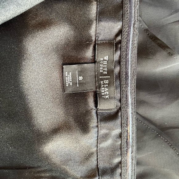 Strapless Cocktail Dress with Chiffon Asymmetric-Ruffle, Size 8 - Picture 7 of 8